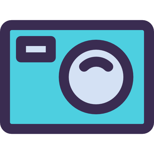 fotocamera Kiranshastry Lineal Color Blue icona