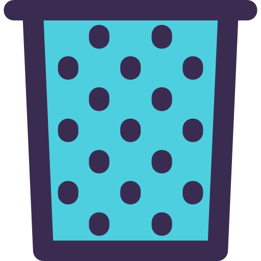 spazzatura Kiranshastry Lineal Color Blue icona