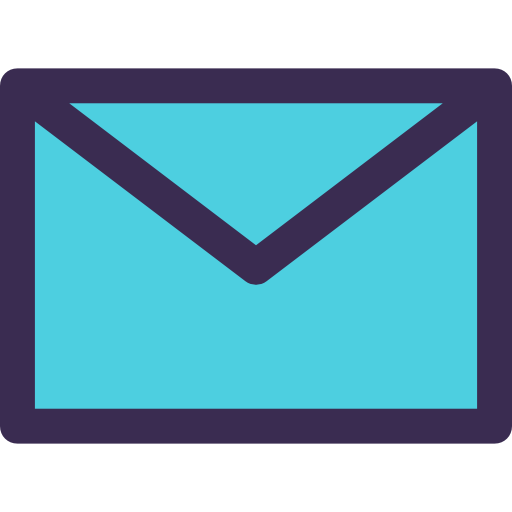 correo electrónico Kiranshastry Lineal Color Blue icono