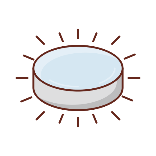 Hockey puck Generic Outline Color icon