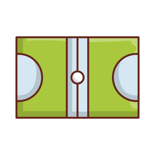 campo de hockey Generic Outline Color icono