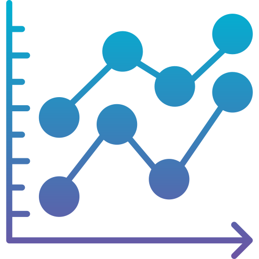 Line chart Generic Flat Gradient icon