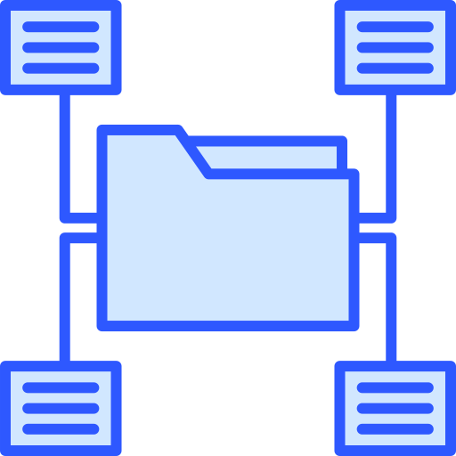 recopilación de datos Generic Blue icono