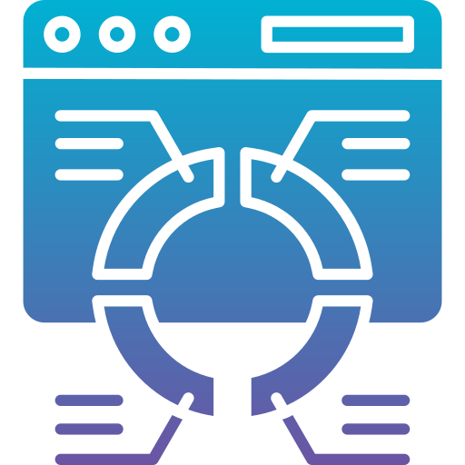 grafico a torta Generic Flat Gradient icona