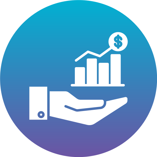 Bar chart Generic Flat Gradient icon