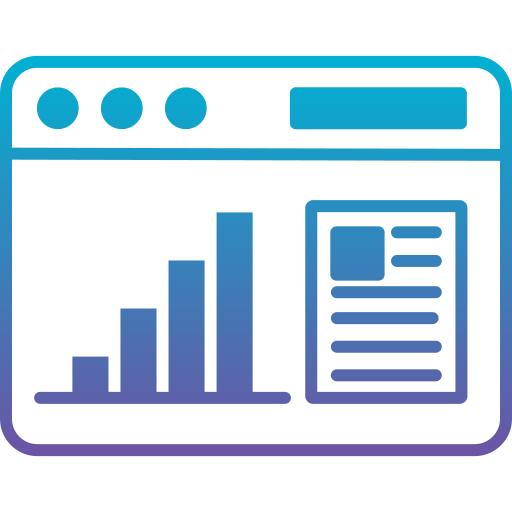 statistica Generic Flat Gradient icona