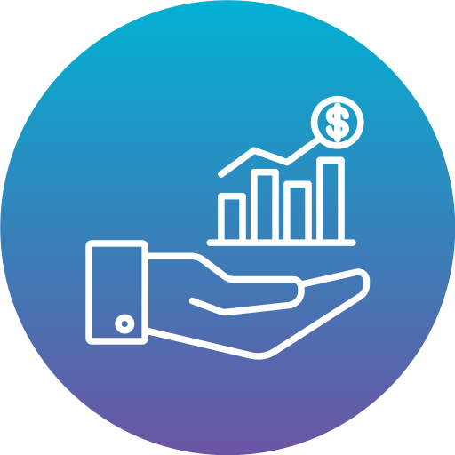 Bar chart Generic Flat Gradient icon