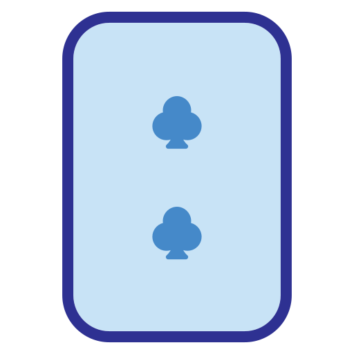 dos de tréboles Generic Blue icono