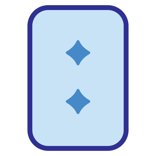 dos de diamantes Generic Blue icono