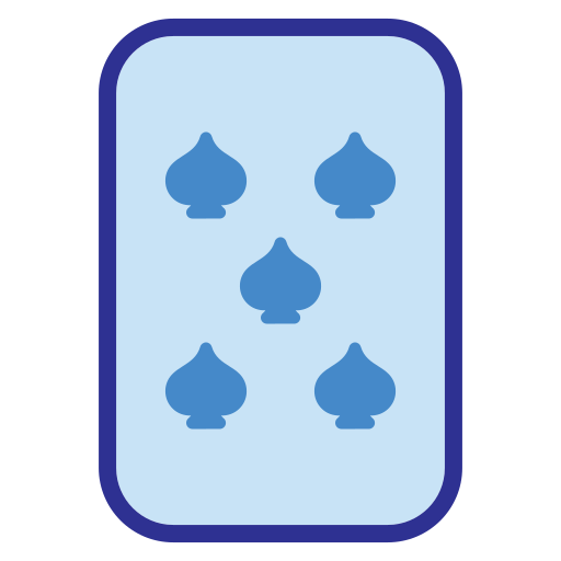 cinque di picche Generic Blue icona