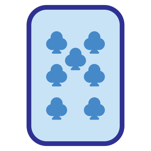 sieben clubs Generic Blue icon