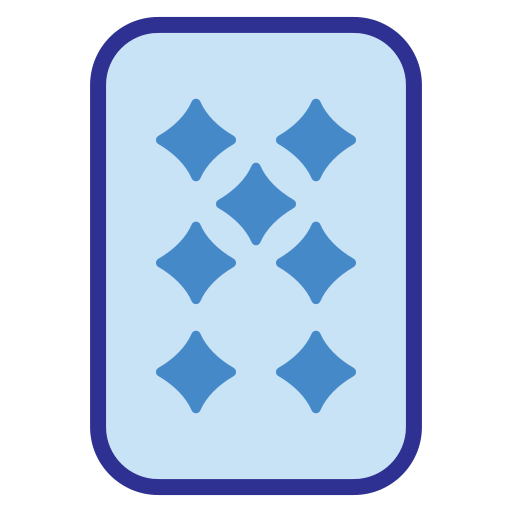 sieben von diamanten Generic Blue icon