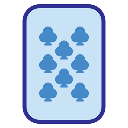 ocho de tréboles Generic Blue icono