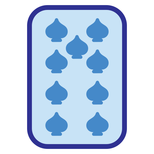 nueve de picas Generic Blue icono