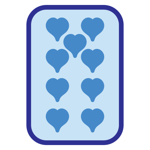 하트 아홉 Generic Blue icon