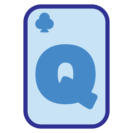 クラブの女王 Generic Blue icon