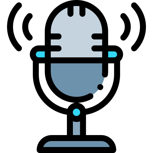 microphone Detailed Rounded Lineal color Icône