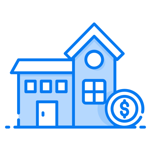 Home equity Generic Blue icon