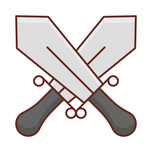 Sword Generic Outline Color icon