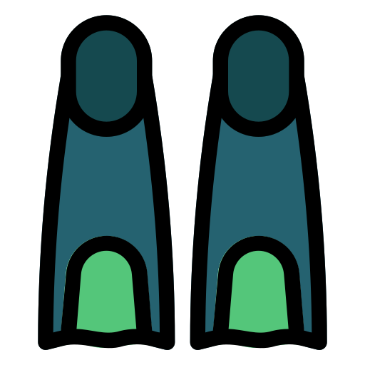 Flippers Generic Outline Color icon