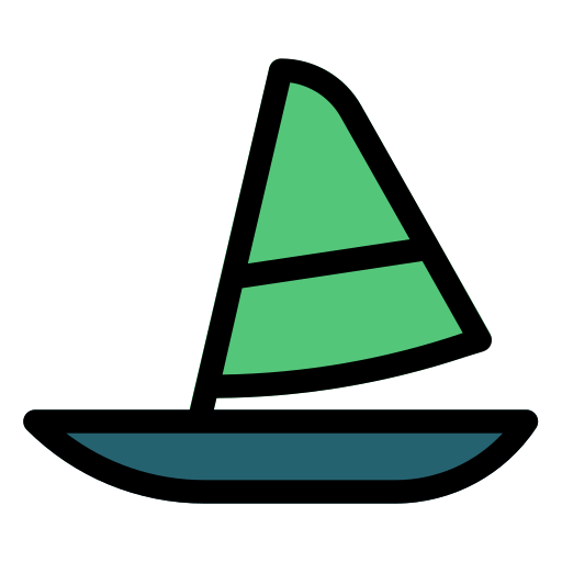 bateau à voile Generic Outline Color Icône