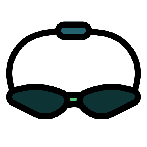 gafas de natación Generic Outline Color icono