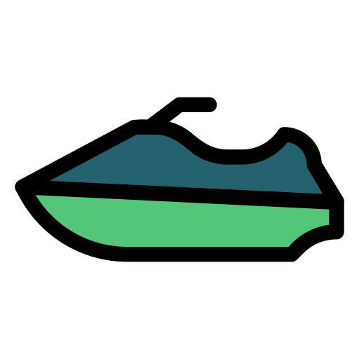 Гидроцикл Generic Outline Color иконка