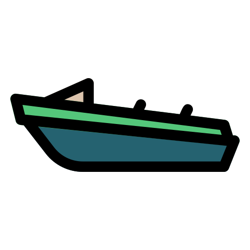 Скоростной катер Generic Outline Color иконка