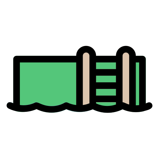 piscine Generic Outline Color Icône