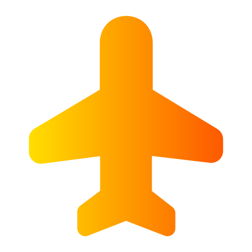 Plane Generic Flat Gradient icon