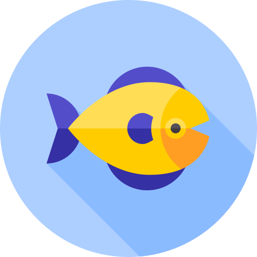 생선 Flat Circular Flat icon