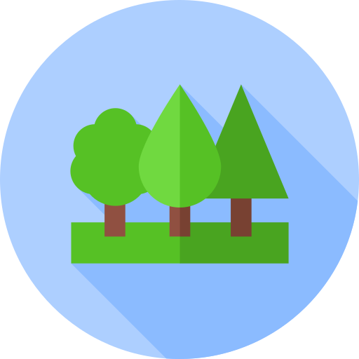 Forest Flat Circular Flat icon