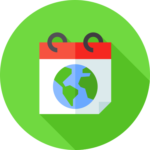 World environment day Flat Circular Flat icon