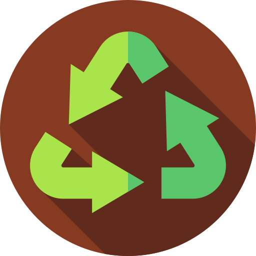 Recycle Flat Circular Flat icon