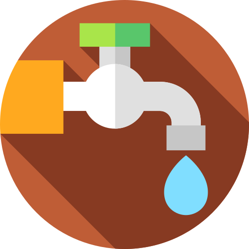 economize água Flat Circular Flat Ícone