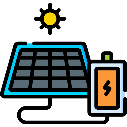 太陽電池 Special Lineal color icon