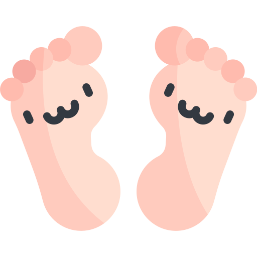 Feet Kawaii Flat icon