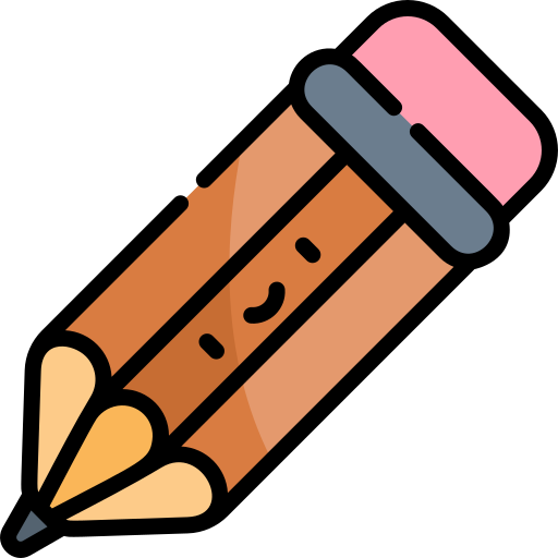 Pencil Kawaii Lineal color icon