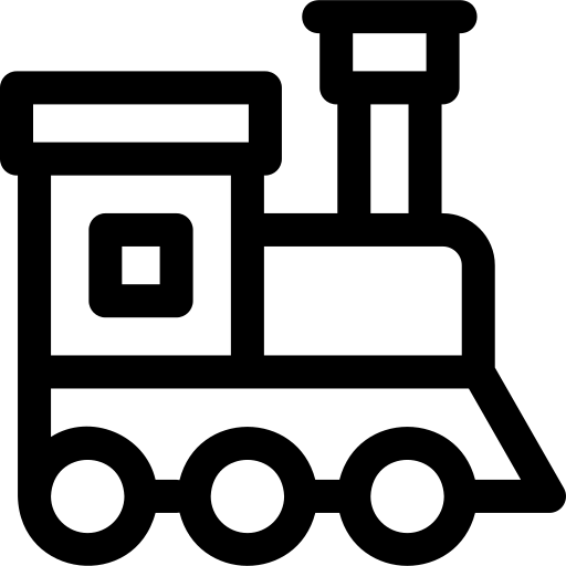 trem Basic Rounded Lineal Ícone