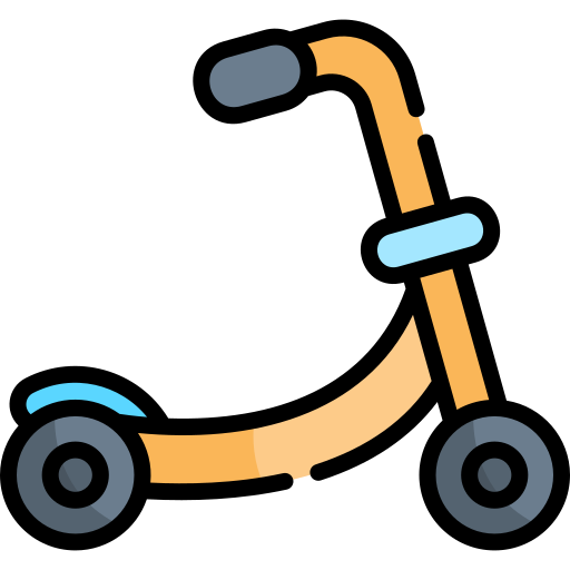 Kick scooter Kawaii Lineal color icon