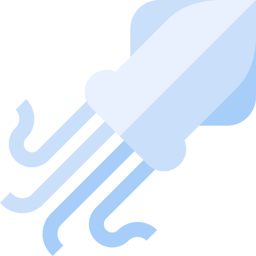 Squid Basic Straight Flat icon
