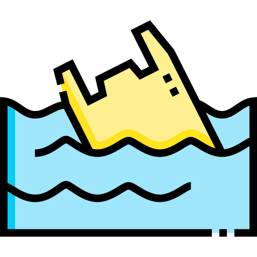 Water pollution Detailed Straight Lineal color icon