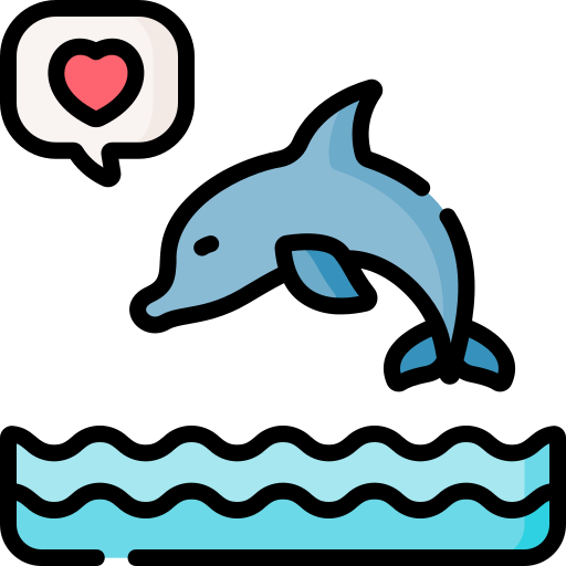 delfín Special Lineal color icono