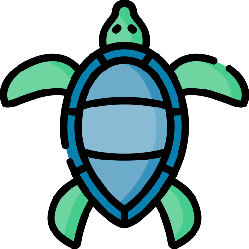 tortuga marina Special Lineal color icono