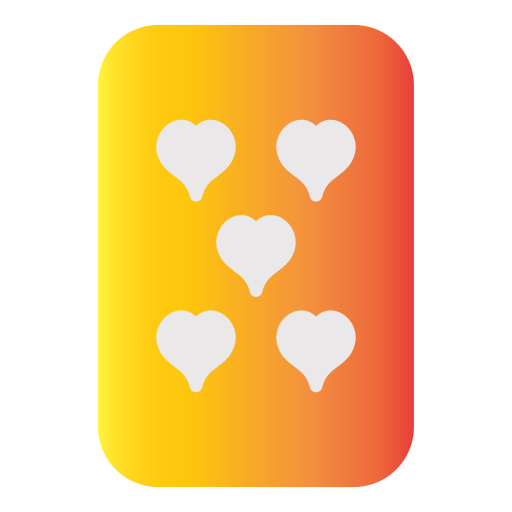 vijf harten Generic Flat Gradient icoon