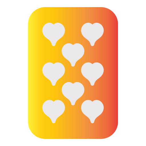 Eight of hearts Generic Flat Gradient icon
