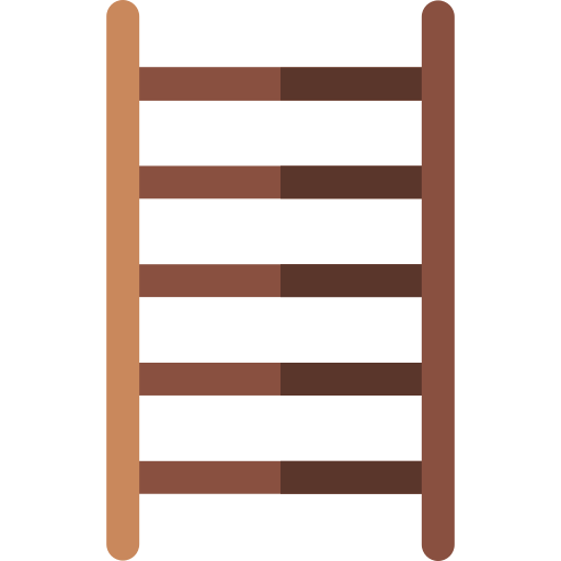 Ladders Basic Rounded Flat icon