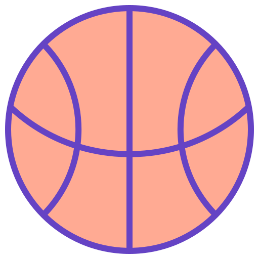 Basketball ball Generic Outline Color icon