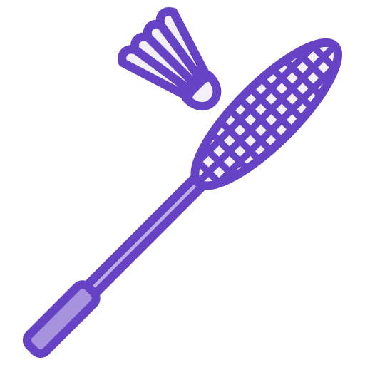 Badminton Generic Outline Color icon