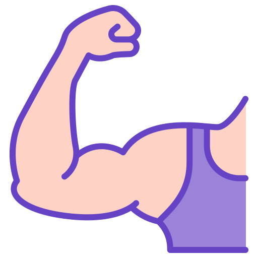 근육 Generic Outline Color icon